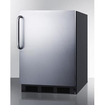 AccuCold FF6BKBI7SSTBADA  24 Inch Counter Depth Compact Refrigerator, in Stainless Steel — thumbnail 2