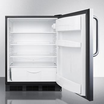 AccuCold FF6BKBI7SSTBADA  24 Inch Counter Depth Compact Refrigerator, in Stainless Steel — thumbnail 3