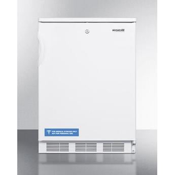 AccuCold FF6LW  24 Inch Counter Depth Compact Refrigerator, in White