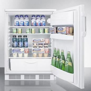 AccuCold FF6LW  24 Inch Counter Depth Compact Refrigerator, in White — thumbnail 4