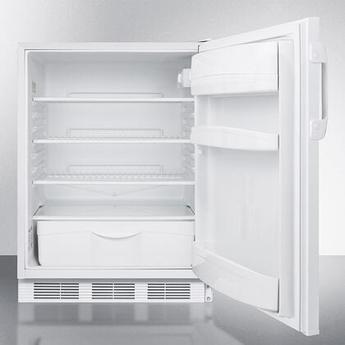 AccuCold FF6LWADA  24 Inch Counter Depth Compact Refrigerator, in White — thumbnail 3