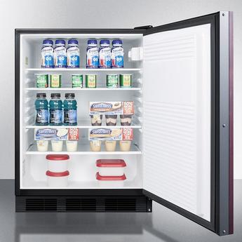 AccuCold FF7BKBIIFADA  24 Inch Counter Depth Compact Refrigerator, in Panel Ready — thumbnail 4