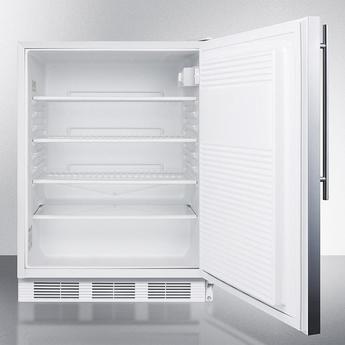 AccuCold FF7LWBISSHVADA 24 Inch Counter Depth Compact Refrigerator, in Stainless Steel — thumbnail 2