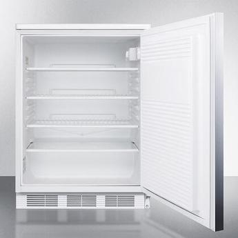 AccuCold FF7LWSSHH 24 Inch Counter Depth Compact Refrigerator, in Stainless Steel — thumbnail 3