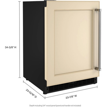 Kitchen Aid KURL114KPA 24 Inch Freestanding or Built-In Counter Depth Compact Refrigerator — thumbnail 4