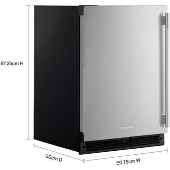 KitchenAid 24 Inch 5 Cu. Ft. Undercounter Refrigerator: Stainless Steel — thumbnail 3