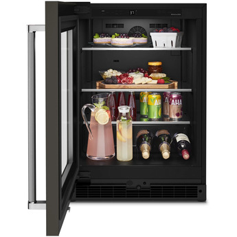 Kitchen Aid KURL314KBS 24 Inch Freestanding or Built-In Counter Depth Compact Refrigerator — thumbnail 3