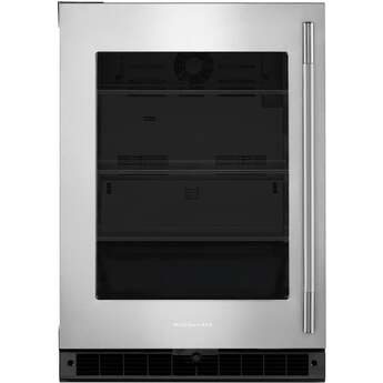 KitchenAid 24 Inch 5 Cu. Ft. Undercounter Refrigerator: Black On Stainless