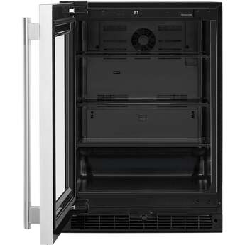 KitchenAid 24 Inch 5 Cu. Ft. Undercounter Refrigerator: Black On Stainless — thumbnail 3