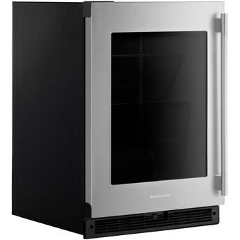 KitchenAid 24 Inch 5 Cu. Ft. Undercounter Refrigerator: Black On Stainless — thumbnail 6