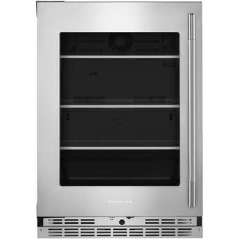 KitchenAid 24 Inch 5 Cu. Ft. Undercounter Refrigerator: Stainless Steel