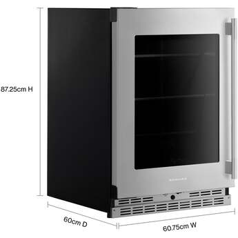 KitchenAid 24 Inch 5 Cu. Ft. Undercounter Refrigerator: Stainless Steel — thumbnail 5