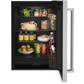 Kitchen Aid KURR114KSB 24 Inch Freestanding or Built-In Counter Depth Compact Refrigerator — thumbnail 8