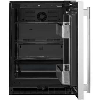 KitchenAid 24 Inch 5 Cu. Ft. Undercounter Refrigerator: Black On Stainless — thumbnail 2