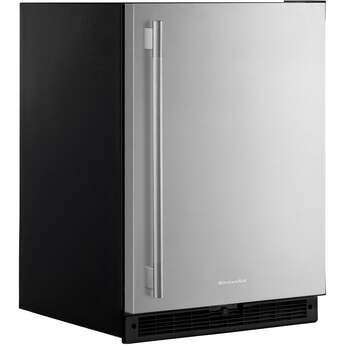 KitchenAid 24 Inch 5 Cu. Ft. Undercounter Refrigerator: Black On Stainless — thumbnail 6