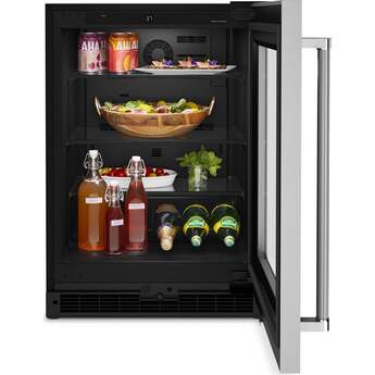 Kitchen Aid KURR214KSB 24 Inch Freestanding or Built-In Counter Depth Compact Refrigerator — thumbnail 14