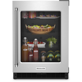 Kitchen Aid KURR214KSB 24 Inch Freestanding or Built-In Counter Depth Compact Refrigerator — thumbnail 2