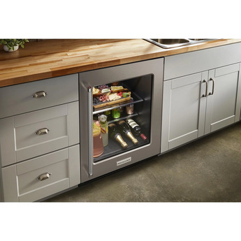 Kitchen Aid KURR314KSS 24 Inch Freestanding or Built-In Counter Depth Compact Refrigerator — thumbnail 13