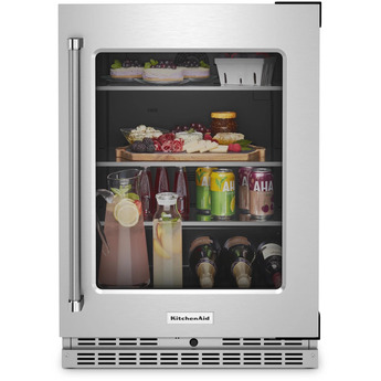 Kitchen Aid KURR314KSS 24 Inch Freestanding or Built-In Counter Depth Compact Refrigerator — thumbnail 14