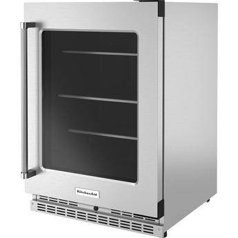 Kitchen Aid KURR314KSS 24 Inch Freestanding or Built-In Counter Depth Compact Refrigerator — thumbnail 2
