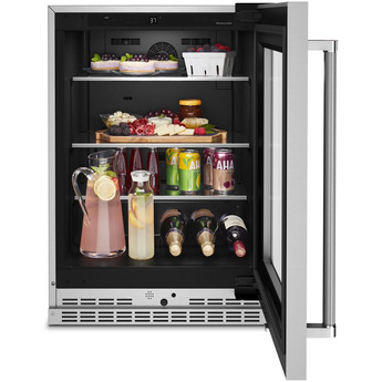 Kitchen Aid KURR314KSS 24 Inch Freestanding or Built-In Counter Depth Compact Refrigerator — thumbnail 22