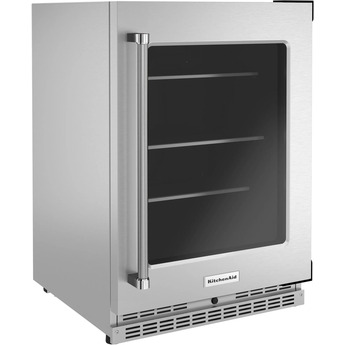 Kitchen Aid KURR314KSS 24 Inch Freestanding or Built-In Counter Depth Compact Refrigerator — thumbnail 8