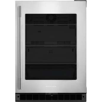 KitchenAid 24 Inch 5 Cu. Ft. Undercounter Refrigerator: Black On Stainless