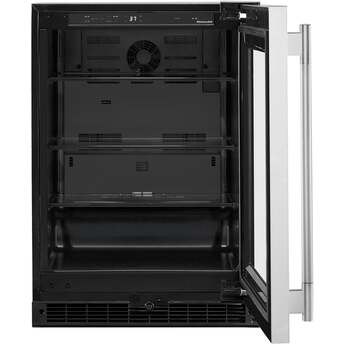 KitchenAid 24 Inch 5 Cu. Ft. Undercounter Refrigerator: Black On Stainless — thumbnail 3