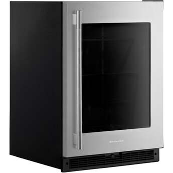 KitchenAid 24 Inch 5 Cu. Ft. Undercounter Refrigerator: Black On Stainless — thumbnail 5