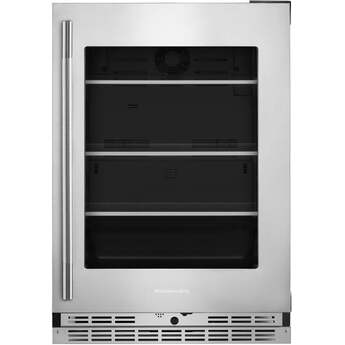 KitchenAid 24 Inch 5 Cu. Ft. Undercounter Refrigerator: Stainless Steel