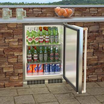 Marvel MORE124SS31A  24 Inch Counter Depth Compact Refrigerator, in Stainless Steel — thumbnail 3