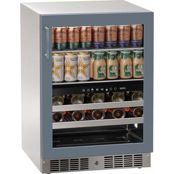 Marvel MRBD224IG31A 24 Inch Essential Dual Zone Beverage Center, Locking: Panel Ready Glass
