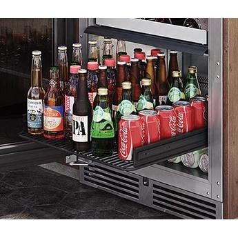 HH24RS44R Perlick 24 Signature Series Shallow Depth Undercounter  Refrigerator with Custom Panel Glass Door - Right Hinge