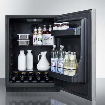 Summit AL54CSSHH  24 Inch Counter Depth Compact Refrigerator, in Stainless Steel — thumbnail 7