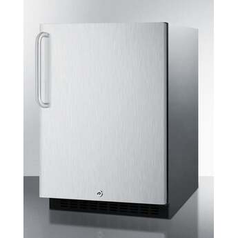 Summit AL54CSSTB 24 Inch Counter Depth Compact Refrigerator, in Stainless Steel — thumbnail 8