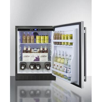 Summit AL55CSS 24 Inch Counter Depth Compact Refrigerator, in Stainless Steel — thumbnail 13