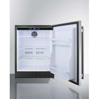 Summit AL55CSS 24 Inch Counter Depth Compact Refrigerator, in Stainless Steel — thumbnail 8