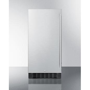 Summit ALR15BSSLHD 15 Inch Counter Depth Compact Refrigerator, in Stainless Steel