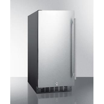 Summit ALR15BSSLHD 15 Inch Counter Depth Compact Refrigerator, in Stainless Steel — thumbnail 2