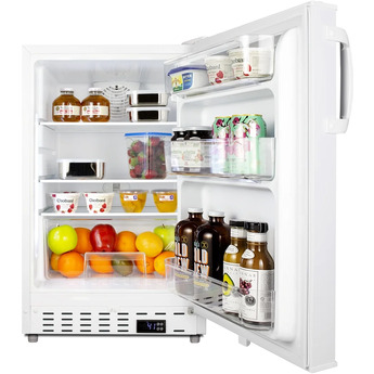 Summit ALR46WCSSHV 20 Inch Counter Depth Compact Refrigerator, in Stainless Steel with Pro Handle — thumbnail 7