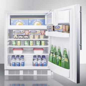 Summit CT661WSSHVADA  24 Inch Counter Depth Compact Refrigerator, in Stainless Steel — thumbnail 5