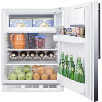 Summit CT661WSSHVADA  24 Inch Counter Depth Compact Refrigerator, in Stainless Steel — thumbnail 8