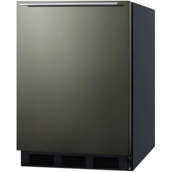 Summit CT663BKBIKSHH  24 Inch Counter Depth Compact Refrigerator, in Black Stainless Steel — thumbnail 8