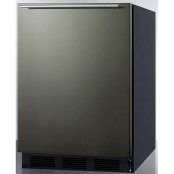 Summit CT663BKBIKSHH  24 Inch Counter Depth Compact Refrigerator, in Black Stainless Steel — thumbnail 9