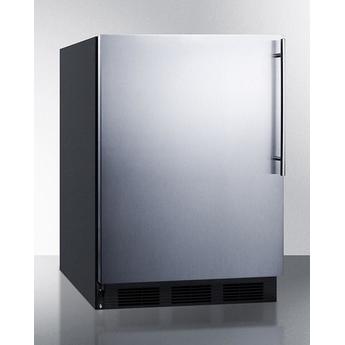 Summit CT663BKBISSHVLHD  24 Inch Counter Depth Compact Refrigerator, in Stainless Steel — thumbnail 2