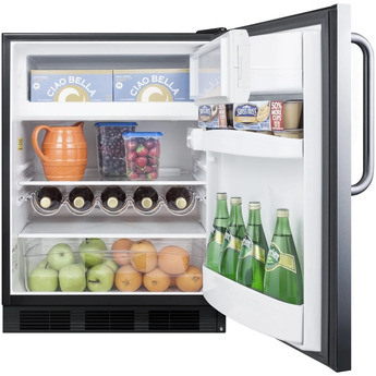 Summit CT663BKCSSADA  24 Inch Counter Depth Compact Refrigerator, in Stainless Steel — thumbnail 5