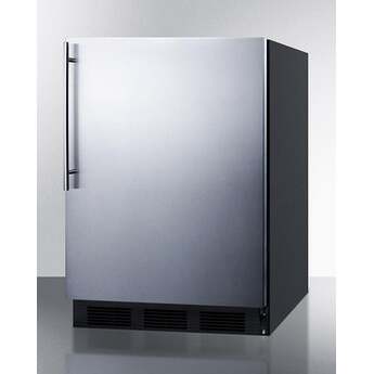 Summit CT663BKSSHV 24 Inch Counter Depth Compact Refrigerator, in Stainless Steel — thumbnail 8