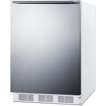 Summit CT663BKSSTB 24 Inch Counter Depth Compact Refrigerator, in Stainless Steel — thumbnail 6