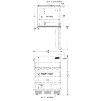 Summit FF61BI FF61BI Series 24 Inch Compact Refrigerator — thumbnail 13