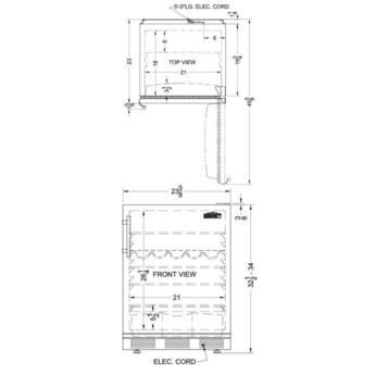 Summit FF61BISSHV FF61BI Series 24 Inch Compact Refrigerator — thumbnail 13